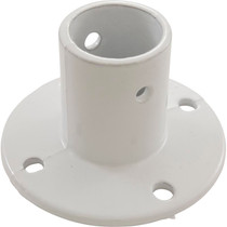 Deck Flange, Perma Cast, For Slide, 1.9", White/Aluminum