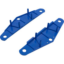 Side Plate, Aqua Products, 3400 Series, 6 Holes, Blue, Qty 2