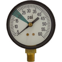 Zodiac Ray-Vac/DM Bottom Mount Pressure Gauge (60 psi)