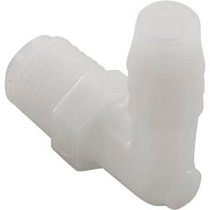 Barb Adapter, 3/8"b x 1/4"mpt, 90 Degree, Nylon