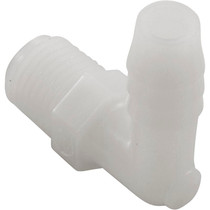 Barb Adapter, 3/8"b x 1/4"mpt, 90 Degree, Nylon
