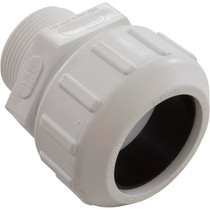 Compression Male Adapter,Flo Control,1-1/2" mpt x comp, PVC