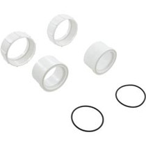 Pump Union, 2"Female Buttress Threadx2" Slip, wht Quantity 2