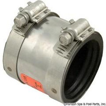 Coupling, No Hub, 1-1/2" PVC to 1-1/2" Copper 1-1/4" PVC