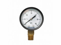 2" 0-60Psi .25" Lower Mount Pressure Gauge