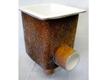 18"X18"X24" Sump Fg W/8" Pvc Side Outlet