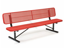 8' Portable Deep Seated Bench W/ Back