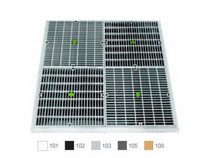 24" Sq Dark Gry Frame W/ Ae Suction Outlet Cvr