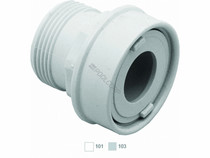 1.25"Mpt Light Gry Extender W/ Eyeball & Nut 1.25"Mpt Light Gry Extender W/ Eyeball & Nut