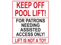 Lift Is Not A Toy Sign Lift Is Not A Toy Sign