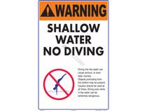 Shallow Water No Diving Sign Shallow Water No Diving Sign