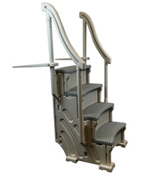 Confer 4 Step Curve Beige Aboveground Staircase