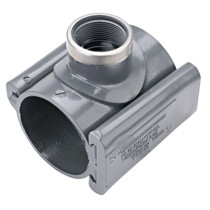 Clamp-It 3" x 1.5" FPT Rigid PVC Saddle for PVC IPS Pipe