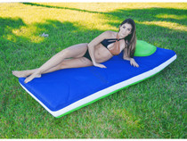 3'x6' Blue/Green Aqua Cloud Duo Reversible Mattress 3'x6' Blue/Green Aqua Cloud Duo Reversible Mattress