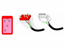 Red 2-Speed Pump1 Pump Cord 14/ 4 48"