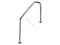 5' Stainless Steel 3 Bend Deck to Stair Handrail