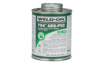 Weld-On 10274 794 Green ABS-PVC Transition Solvent Cement 1 pt Weld-On 10274 794 Green ABS-PVC Transition Solvent Cement 1 pt