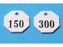 100/Pkg Plastic Check Tags