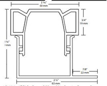 10' White Pave Rite Drain Top Only