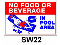 12"X18" No Food Or Beverage Sign