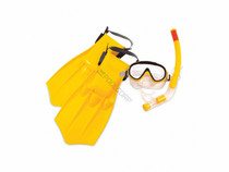 Caribbean  Jr Combo Set W/Fins Small