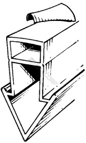 12' White Arrowhead Control Joint 12' White Arrowhead Control Joint