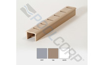 4' White Common Deck Drain Cap - case of 24