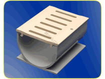 6' Tan 4" Water Hog Deck Drain - Case of 4 6' Tan 4" Water Hog Deck Drain - Case of 4