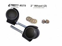 2/Pkg 2" Castors