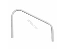 30" White 2-Bend Deck Mount Handrail 30" White 2-Bend Deck Mount Handrail