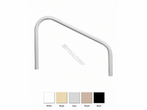 36" White 2-Bend Deck Mount Handrail 36" White 2-Bend Deck Mount Handrail