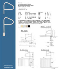 18" Beige Single Post Fig-4 Handrail