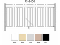 48"X8' Gry 2400 Pool Fence Section 48"X8' Gry 2400 Pool Fence Section