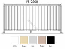 48"X8' Taupe 2200 Pool Fence Section 48"X8' Taupe 2200 Pool Fence Section