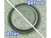 10" White Av Pebbletop Frame & Grate 10" White Av Pebbletop Frame & Grate