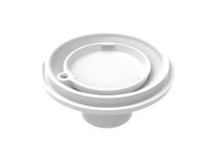 Color Match Pebble Top Floor Return - White