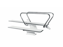 White .75 Meter Steel Stand F/ 12' Board