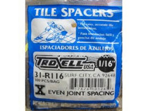 1/8" Reg Spacer 200/Bag 1/8" Reg Spacer 200/Bag