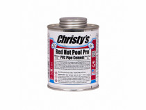 Christy's 505173 Red Hot Pool Pro PVC Cement 1 pt  Christy's 505173 Red Hot Pool Pro PVC Cement 1 pt