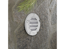 T3 White Step Light W/ Louver