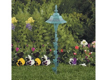 T3 Pewter Hex Path Light W/ Ivy