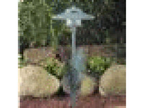 T3 Bronze Round Path Light W/ Fern