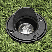 Rust Inground Light W/ Shield