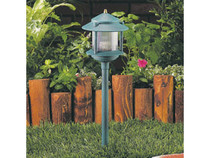 T3 Wtd Iron Lantern Path Light