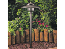 T3 Weathered Brz Round Path Light