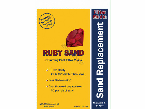100/Plt 20# Ruby Sand Filter Media 100/Plt 20# Ruby Sand Filter Media