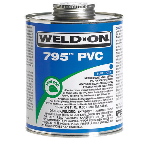 Weld On 1QT 10280 Medium Body Flex PVC Cement - Clear