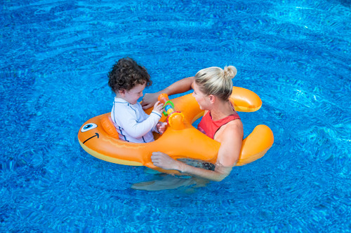 Me & You Baby - Goldfish Baby Seat Pool Ride-On Inflatable Me & You Baby - Goldfish Baby Seat Pool Ride-On Inflatable
