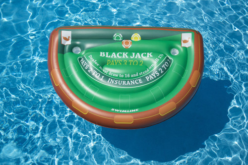 Blackjack Game Table Float w/ Waterproof Cards Blackjack Game Table Float w/ Waterproof Cards