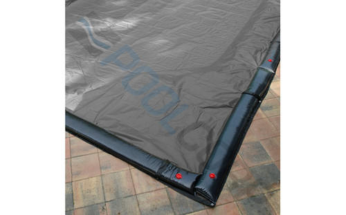 Pool Cover Rectangular 16x32 Silver/Black W/STR & Grommets Pool Cover Rectangular 16x32 Silver/Black W/STR & Grommets